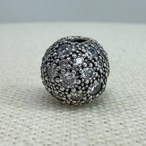 Pandora Cosmic Stars Clip Charm Sterling Silver Clear Cubic Zirconia